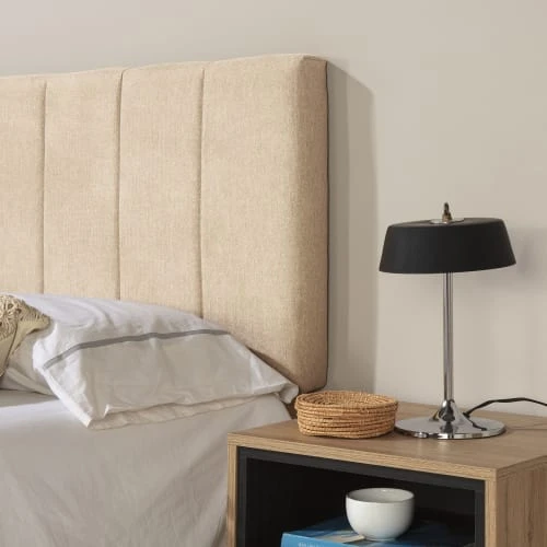 HOMN Têtes De Lit Tête De Lit Tapissée 160x60 Cm Couleur Beige, 8 Cm D'épaisseur 5 HOMN Têtes De Lit Tête De Lit Tapissée 160x60 Cm Couleur Beige, 8 Cm D'épaisseur – Image 3