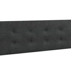 Moondaca Têtes De Lit Tête De Lit Tissu Déco Capitonnée Gris Fixation Murale 140cm -Tables De Chevet Soldes tete de lit tissu deco capitonnee gris fixation murale 140cm 3