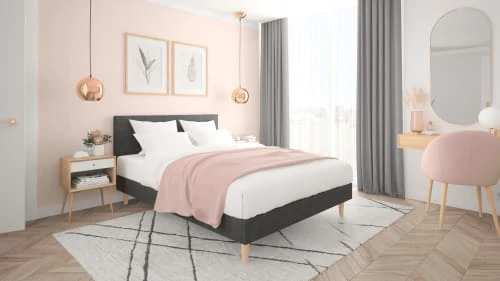 Moondaca Têtes De Lit Tête De Lit Tissu Déco Capitonnée Gris Fixation Murale 160cm 4 Moondaca Têtes De Lit Tête De Lit Tissu Déco Capitonnée Gris Fixation Murale 160cm – Image 2